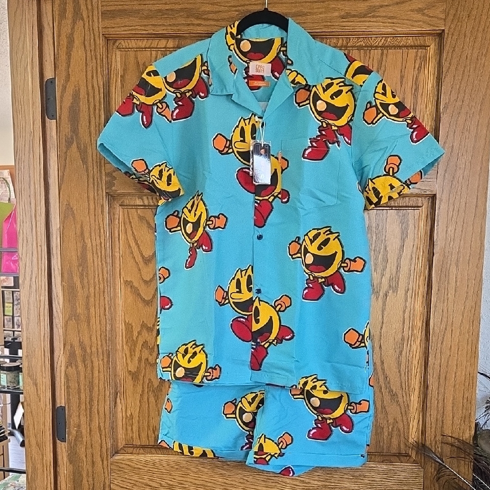 OppoSuits Blue Pacman 2peice Set